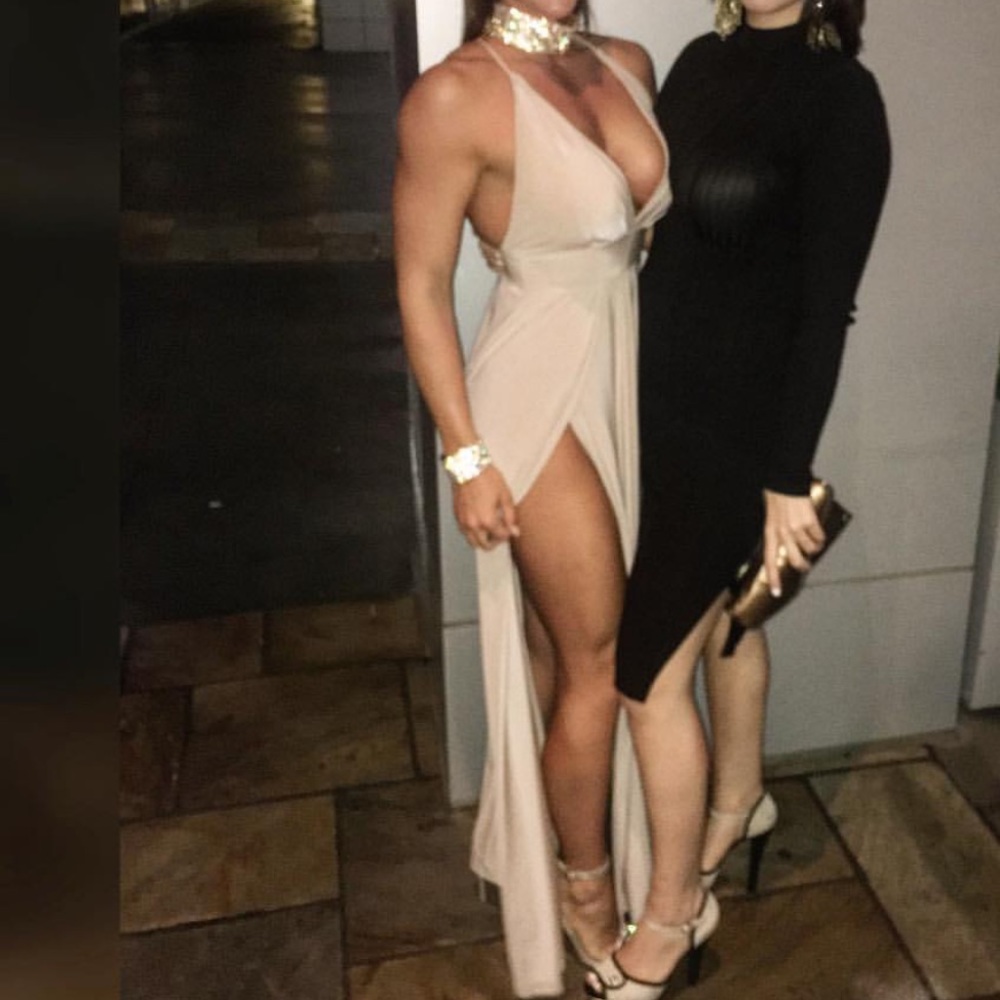 Nude colored dress